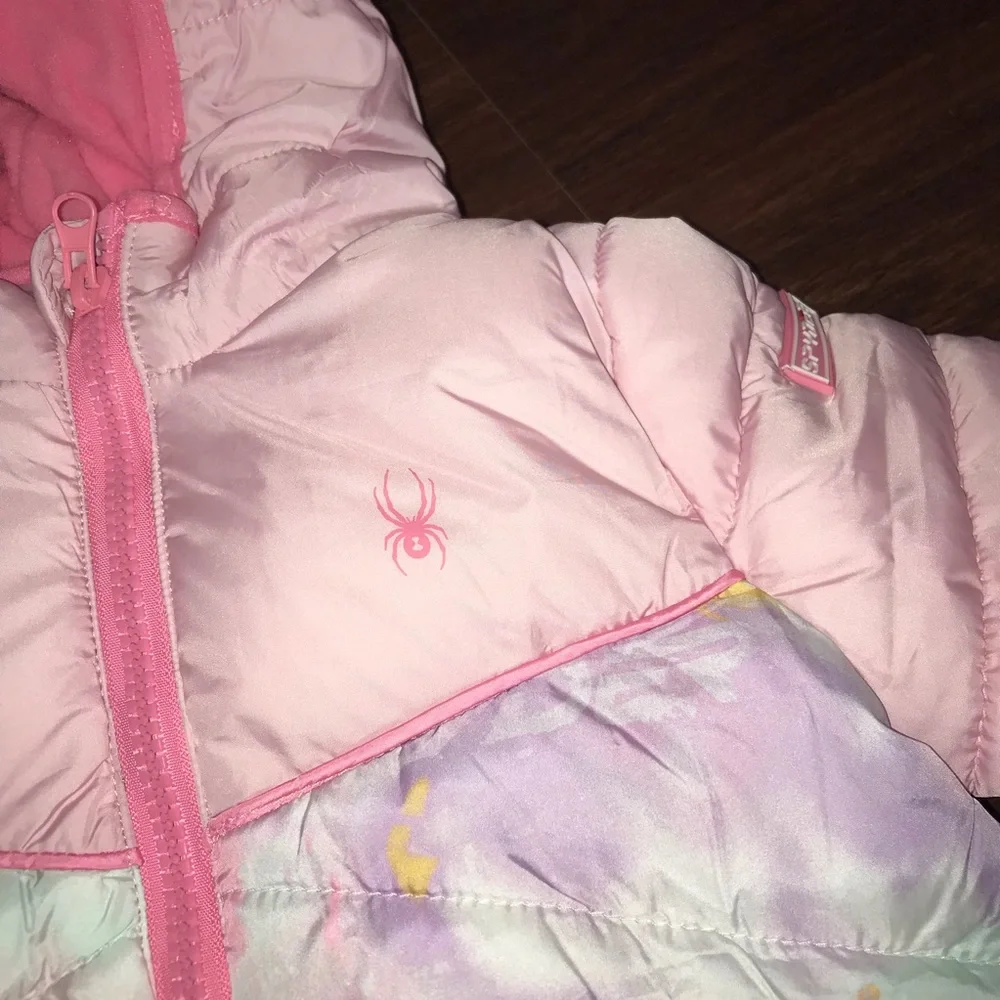 Spyder Newborn Girl Fleece Lined Hooded Full Body Snowsuit Pram NWT